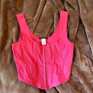 Pink corset top